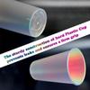 25 Pcs Iridescent Hard Plastic Cups 16oz Cute Fancy Thick Neon Glitter Holographic Rainbow Disposable Drinking Cup for Bachelorette Birthday Wedding Party Drinkware Supplies (Frosted No Stickers) view 3