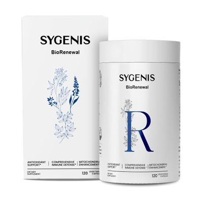 SYGENIS BioRenewal NAD Supplements for Women and Men | Energy Supplements for Brain Function, Muscle, Immune Support | Longevity Mix for Cellular Repair | Vegan & Gluten Free 120 Capsules