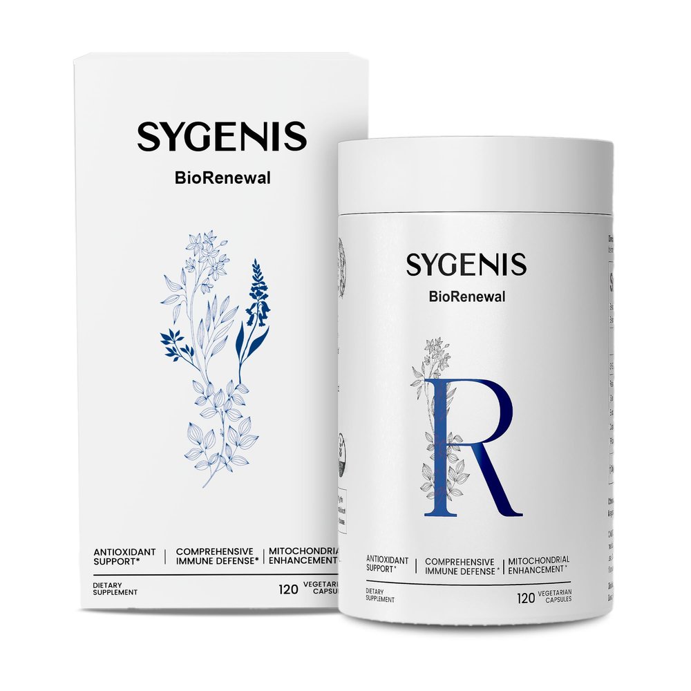 SYGENIS BioRenewal NAD Supplements for Women and Men | Energy Supplements for Brain Function, Muscle, Immune Support | Longevity Mix for Cellular Repair | Vegan & Gluten Free 120 Capsules