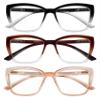 ORANZI Reading Glasses for Women, 1.00 Fashion Oversized Blue Light Readers view 1