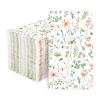 100 Pcs Spring Floral Paper Napkins 3 Ply Eucalyptus Leaf Butterfly Disposable Absorbent Hand Towel Greenery Flowers Decorative Dinner Guest Napkin for Birthday Wedding Bridal Shower Bathroom Supplies view 1