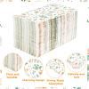 100 Pcs Spring Floral Paper Napkins 3 Ply Eucalyptus Leaf Butterfly Disposable Absorbent Hand Towel Greenery Flowers Decorative Dinner Guest Napkin for Birthday Wedding Bridal Shower Bathroom Supplies view 3