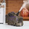 300ML Vintage Steam Train Aromatherapy Essential Oil Diffuser, Cool Mist Quiet Aromatherapy Diffuser with Dual Mist and LED Light, Air Diffusers for Home&Office (Bronze) view 4