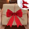 Red Velvet Ribbon 4 Rolls Red Velvet Ribbon, Wired Edge for Gift Wrapping Craft view 2