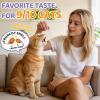 Lysine for Cats, 500ct Cat Immune Support Chews, L-Lysine Supplement for Cats with Colostrum, Omega-3, Soothes Sneezing, Runny Nose & Upper Respiratory Support, Crunchy & Creamy, Chicken Krill Flavor view 3