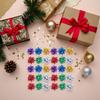50 Pcs Colorful 1 Inch Gift Bows Christmas Bows Metallic Star Bows Party Gifts Wrapping Bows Adhesive Holiday Presents Bows for Valentine's Day, Gift Wrapping Supplies, Gift Wrap Bows view 4
