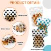 100 Pack Clear Cookie Cellophane Treat Bags, Self Sealing Red Dot Candy Cookie Bags with Seal and Handle, Resealable Food Packaging Bags for Bakery Candy Chocolate Gift Giving 6.1 x 8.8in (Blue) view 2
