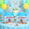 Wauprant Cute Otter Birthday Gift Bag Couple Otter Birthday Bag with Tissue Paper Greeting Card My Otter Half Theme Bday Party Decorations Supplies for Under the Sea Animal Lover view 4