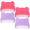 Abaodam 4pcs Baby Hair Combs Plastic Cute Bear Shaped Cradle Cap Comb for Infant And Newborn Home And Travel Use view 1