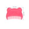 Abaodam 4pcs Baby Hair Combs Plastic Cute Bear Shaped Cradle Cap Comb for Infant And Newborn Home And Travel Use view 2
