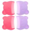Abaodam 4pcs Baby Hair Combs Plastic Cute Bear Shaped Cradle Cap Comb for Infant And Newborn Home And Travel Use view 3