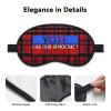 Vote Like Your Democracy Depend On It Polyester Satin 3PCS Blackout Sleep Mask Adjustable Strap Men Women Comfortable Eyeshade Night Travel0 view 3