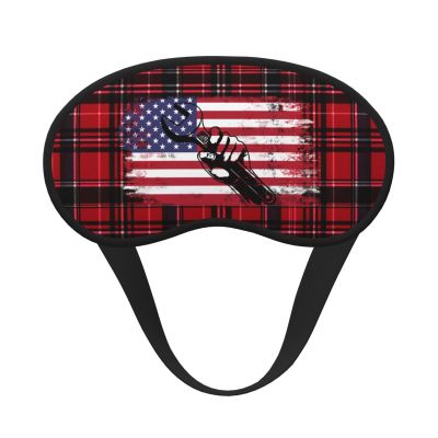 USA America Flag Mechanic Wrench Polyester Satin 3PCS Blackout Sleep Mask Adjustable Strap Men Women Comfortable Eyeshade Night Travel3