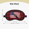 USA America Flag Mechanic Wrench Polyester Satin 3PCS Blackout Sleep Mask Adjustable Strap Men Women Comfortable Eyeshade Night Travel3 view 4