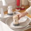 Pot Scrubber | Cleaner with Soap Dispenser - Pan Pot Washing Scrubber | for Pan Cookware Stove Sink Bowl Utensils Cups Cutting Board Picnic Daily Home view 2