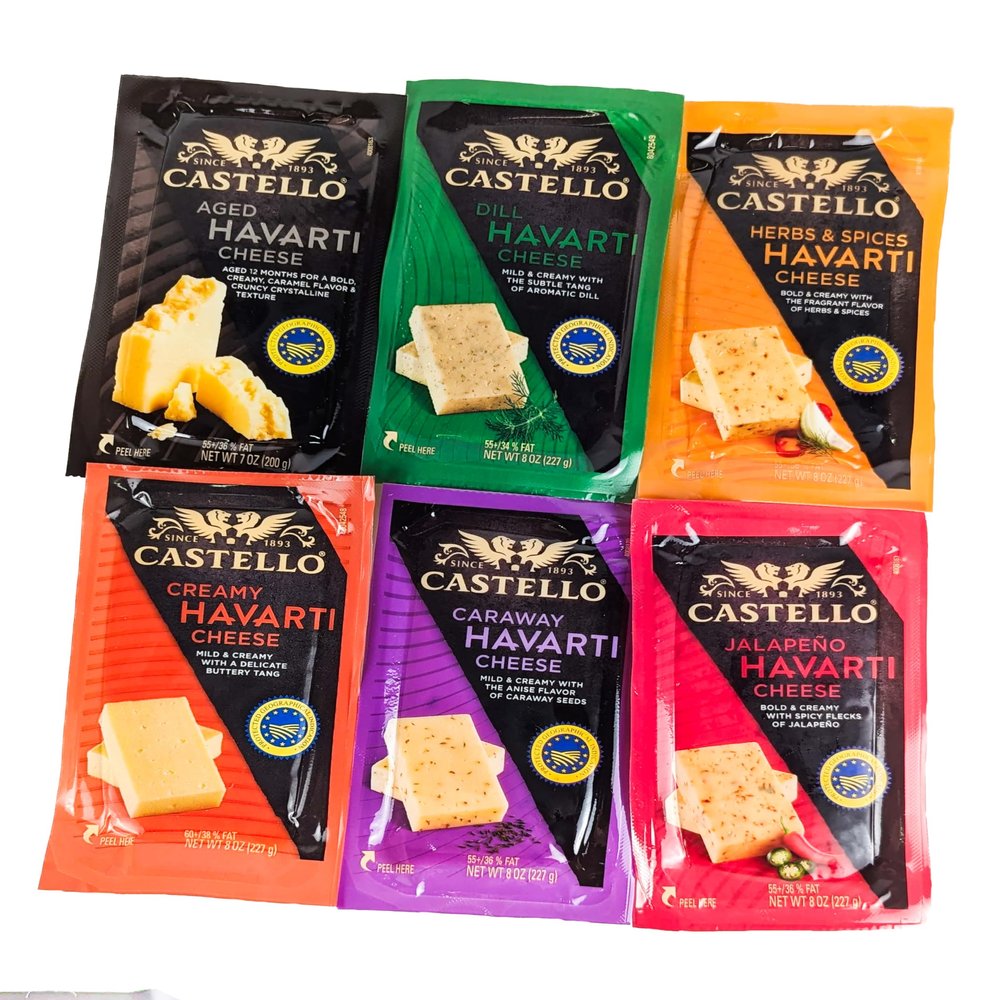 6 Flavors Castello Havarti 7oz (Pack of 6)