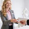 1000 Pcs Custom Hotel Key Card Envelope Pocket-Style Key Card Holder Sleeves (2.4 x 3.5 Inch) Enjoy Your Stay Keycard Cover for Hotels view 4