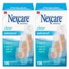 Nexcare Waterproof Clear Bandages, Covers and Protects, 360 Degree Seal Around The Pad Offers Exceptional Protection Against Water, Dirt, and Germs, Assorted Sizes, 100 Count view 1
