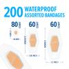 Nexcare Waterproof Clear Bandages, Covers and Protects, 360 Degree Seal Around The Pad Offers Exceptional Protection Against Water, Dirt, and Germs, Assorted Sizes, 100 Count view 2