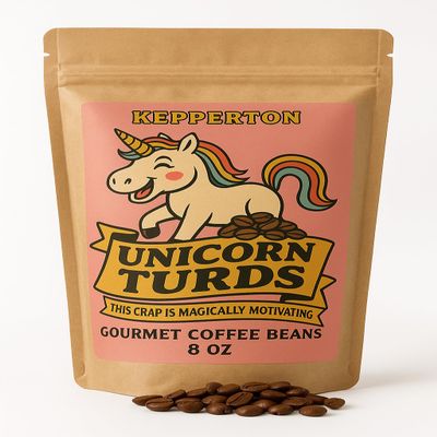 Unicorn Turds Coffee Magical Medium Roast Gift Coffee Unicorn Lovers Gifts for Fantasy Fans Stocking Stuffers for Teen Girls and Women Mom Friend Presents