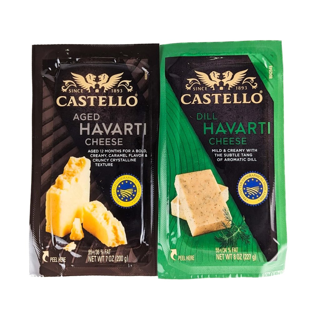 Aged and Dill Havarti Cheese 7oz (Pack of 4)