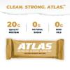 Atlas Real Food Protein Bar 20g Protein, 11g Fiber, 1g Sugar, No Seed Oils, No Artificial Sweeteners (Salted Peanut Butter, 60 Count) view 3
