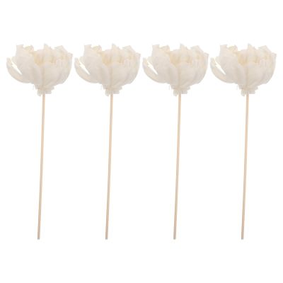 4pcs Peony Flower Rice Paper Aroma Diffusers for Essential Oils