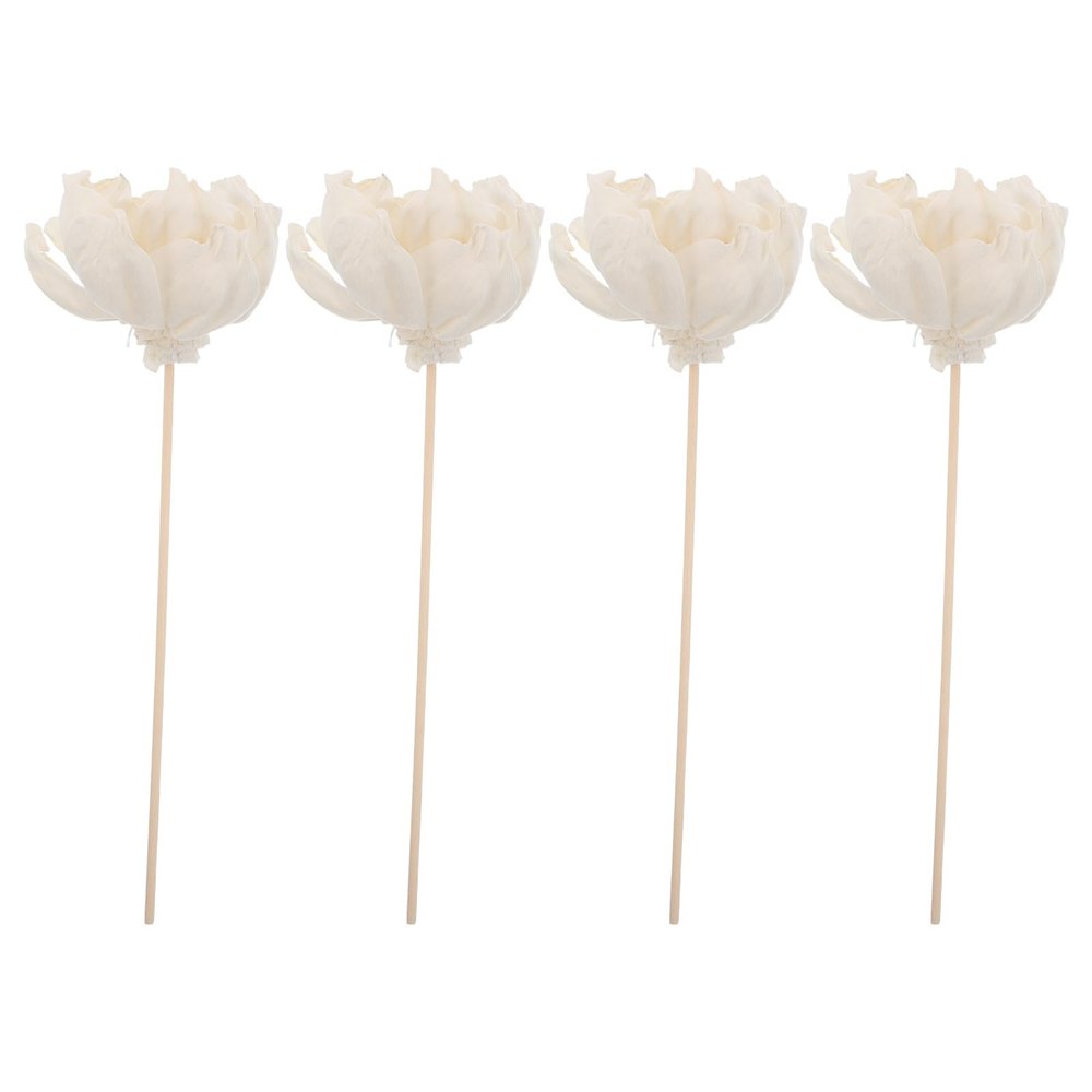 4pcs Peony Flower Rice Paper Aroma Diffusers for Essential Oils