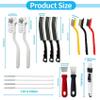 15Pcs Crevice Cleaning Brush Set, Hard Bristle Scrub Brushes Tools for Deep Cleaning Gap,Window Groove Cleaning Brush for Sliding Door Sill Tile Lines Shutter Corner Sink Teapot Bottle (1 Set) view 3