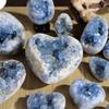 AEVHBAMXN Blue Celestite Crystal Geode Cluster Irregular Celestine for Home Decor,100~200g view 3