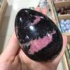 TYSTABPC Rose Stone Crystal Quartz Gem Egg Room Decoration Home furnishings Aquarium Birthday Present (Size : 300-350g) view 1