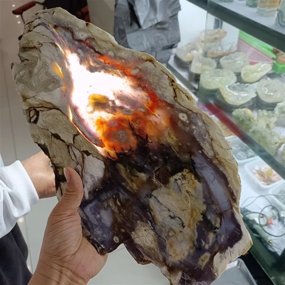 VUQLDHAYZ Wood Jade Ore Pieces Crystal Home Office Decoration Gifts Ornaments Decor(Size:1500-1800g)