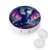 CASOWAT Dragon Contact Lens Case, Portable Round Travel Case with Mirror And 2 Pots, Leak-Proof Compact Storage for Daily Use view 1
