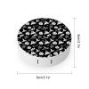 CASOWAT Halloween Pumpkin Ghost Spider Web Contact Lens Case, Portable Round Travel Case with Mirror And 2 Pots, Leak-Proof Compact Storage for Daily Use view 2
