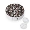 CASOWAT Halloween Ghost Pumpkin Contact Lens Case, Portable Round Travel Case with Mirror And 2 Pots, Leak-Proof Compact Storage for Daily Use view 1