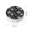 CASOWAT Winter Snowflakes Contact Lens Case, Portable Round Travel Case with Mirror And 2 Pots, Leak-Proof Compact Storage for Daily Use view 2