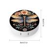 CASOWAT Dragonfly Contact Lens Case, Portable Round Travel Case with Mirror And 2 Pots, Leak-Proof Compact Storage for Daily Use view 2