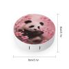 CASOWAT Cute Panda Cherry Contact Lens Case, Portable Round Travel Case with Mirror And 2 Pots, Leak-Proof Compact Storage for Daily Use view 2