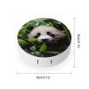 CASOWAT Panda Contact Lens Case, Portable Round Travel Case with Mirror And 2 Pots, Leak-Proof Compact Storage for Daily Use view 2