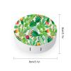 CASOWAT Green Cactus Contact Lens Case, Portable Round Travel Case with Mirror And 2 Pots, Leak-Proof Compact Storage for Daily Use view 2
