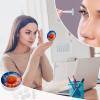 CASOWAT Basketball Contact Lens Case, Portable Round Travel Case with Mirror And 2 Pots, Leak-Proof Compact Storage for Daily Use view 4