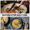 360-Pack Plastic Black Silverware Set, Disposable Cutlery view 2