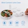 CASOWAT Tropical Bird Parrot Contact Lens Case, Portable Round Travel Case with Mirror And 2 Pots, Leak-Proof Compact Storage for Daily Use view 3
