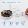 CASOWAT Cute Bear Contact Lens Case, Portable Round Travel Case with Mirror And 2 Pots, Leak-Proof Compact Storage for Daily Use view 3