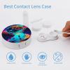 CASOWAT Planet Space Contact Lens Case, Portable Round Travel Case with Mirror And 2 Pots, Leak-Proof Compact Storage for Daily Use view 3