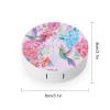 CASOWAT Humming Bird Contact Lens Case, Portable Round Travel Case with Mirror And 2 Pots, Leak-Proof Compact Storage for Daily Use view 2