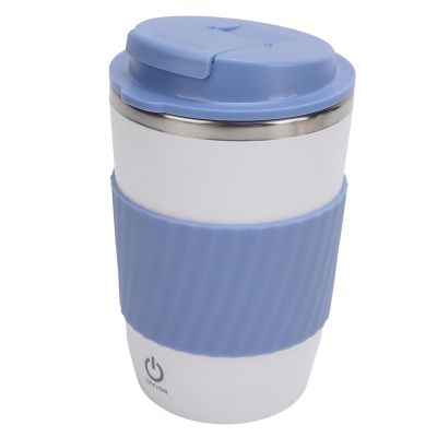 Aqur2020 Premium Stainless Steel SelfStirring Mug with Lid for Office Protein Shakes, Blue