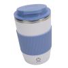 Aqur2020 Premium Stainless Steel SelfStirring Mug with Lid for Office Protein Shakes, Blue view 3