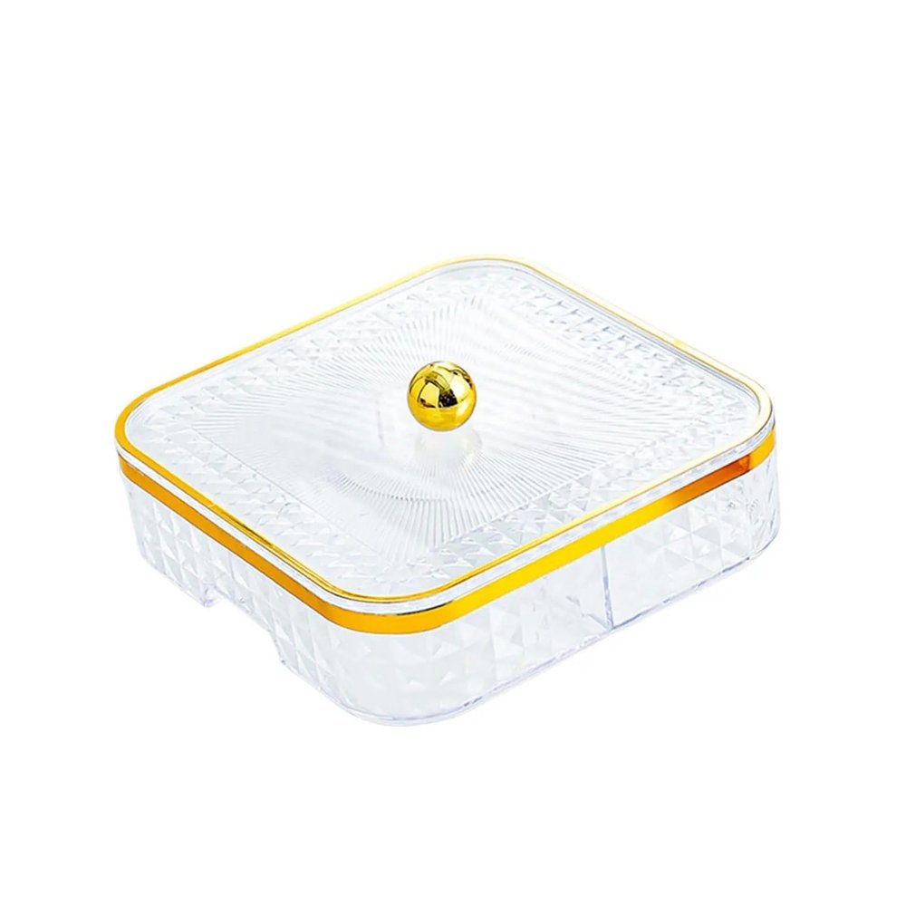 3PCS Divided Serving Tray Decorative Fruit Plate Compatible for Biscuits Fruits
