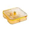3PCS Divided Serving Tray Decorative Fruit Plate Compatible for Biscuits Fruits view 3